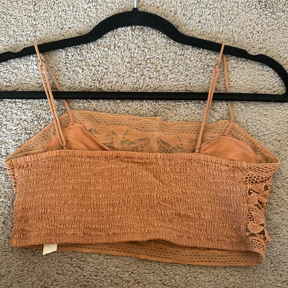 Free People Lyra bralette/crop top in tan size Small - Picture 2 of 3